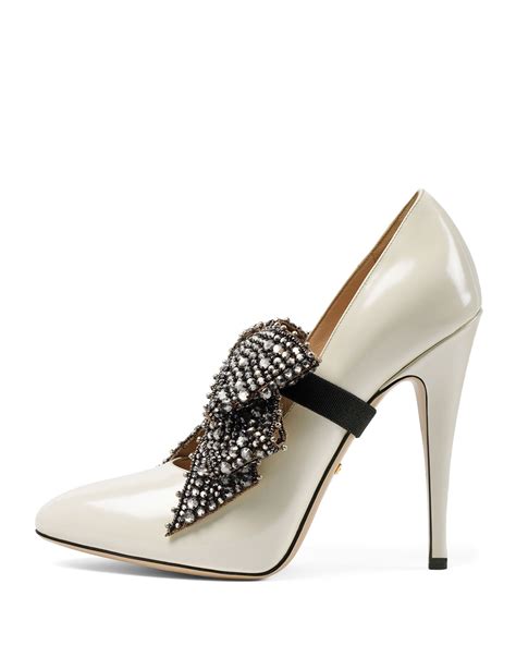 gucci elaisa bow pump|Gucci Elaisa Crystal Bow Pump .